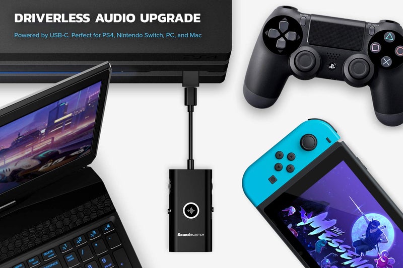 Creative Sound Blaster G3 USB-C External Gaming USB DAC and Amp for PS4, Nintendo Switch, Ft. GameVoice Mix (Audio Balance for Game/Chat), Mic/Vol Control and Mobile App Control, Plug-and-Play - Image 2